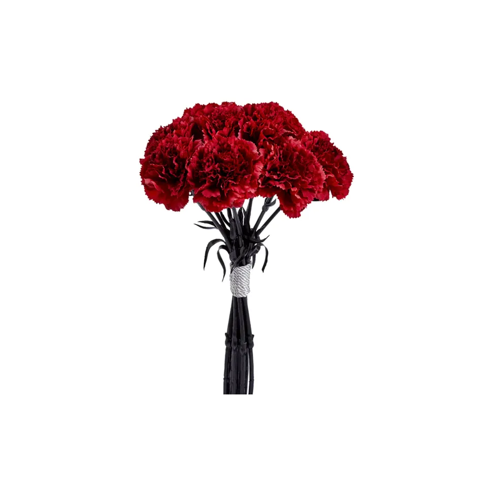 sia-noah-bouquet-d-oeillets-fleurs-artificielles-bordeaux-38-cm image 1