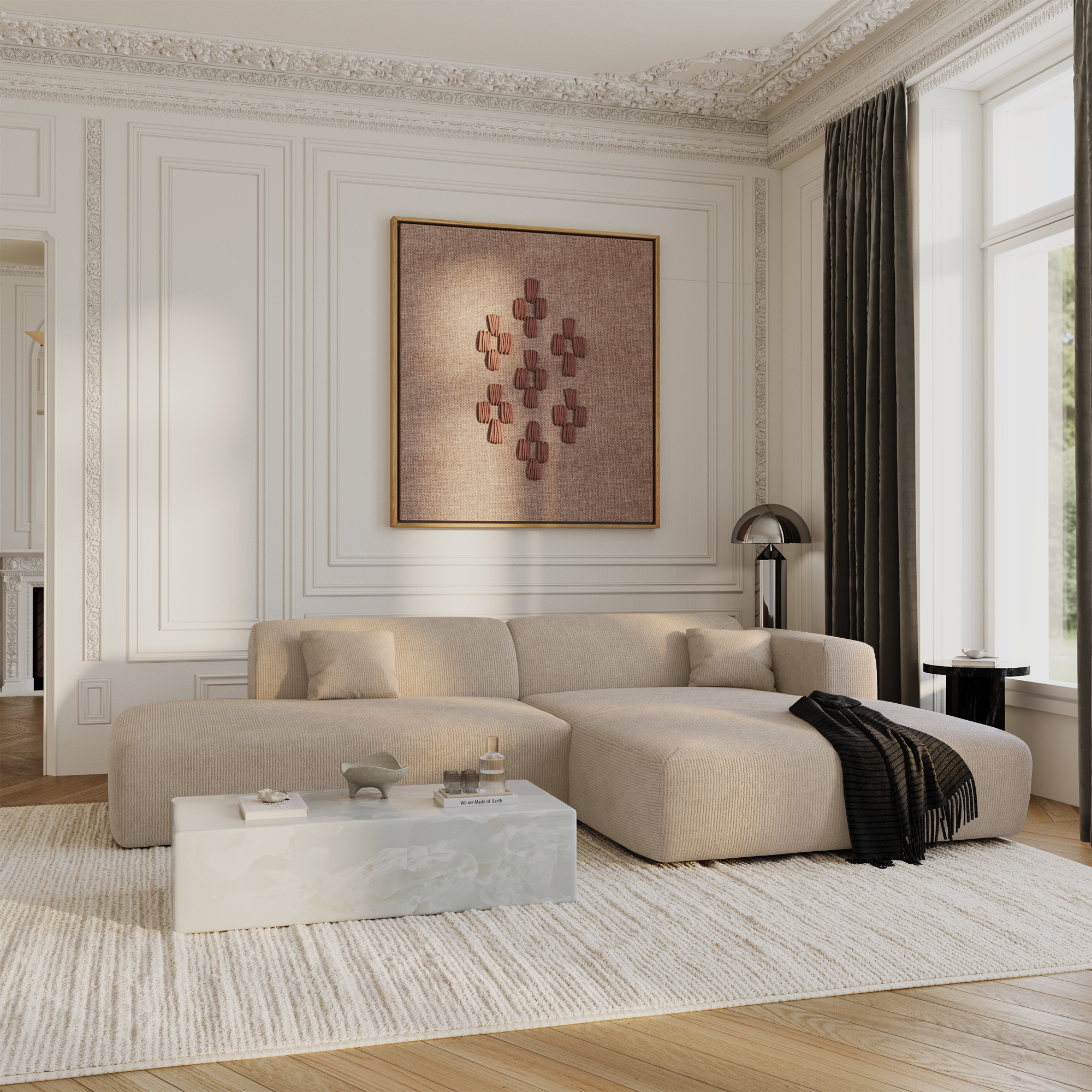 sia-myra-canap-angle-droit-ouvert-cr-me-5-places image 7