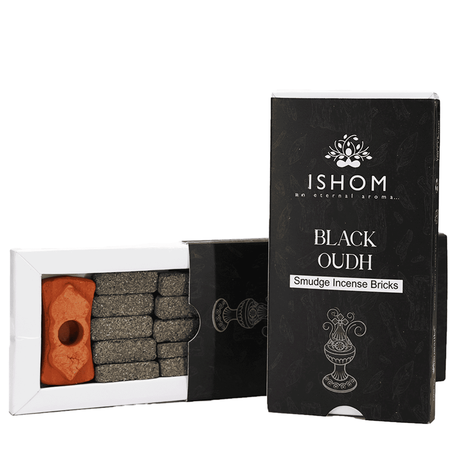 aromatika-ishom-smudge-black-oudh-briques-encens-x15-intense image 3