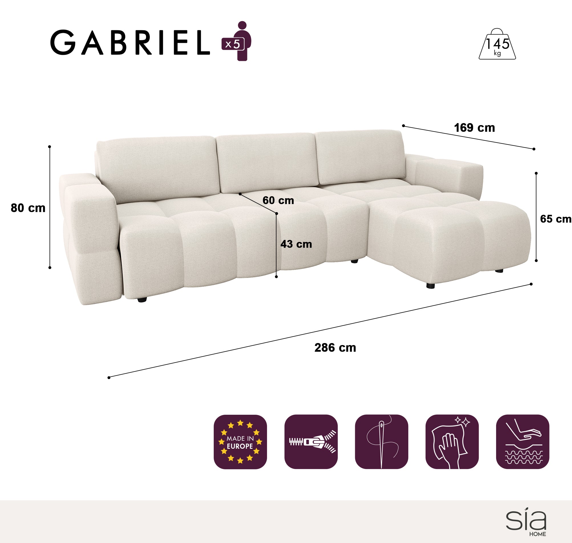 sia-deco-gabriel-canap-convertible-angle-gauche-cr-me-5-places image 8