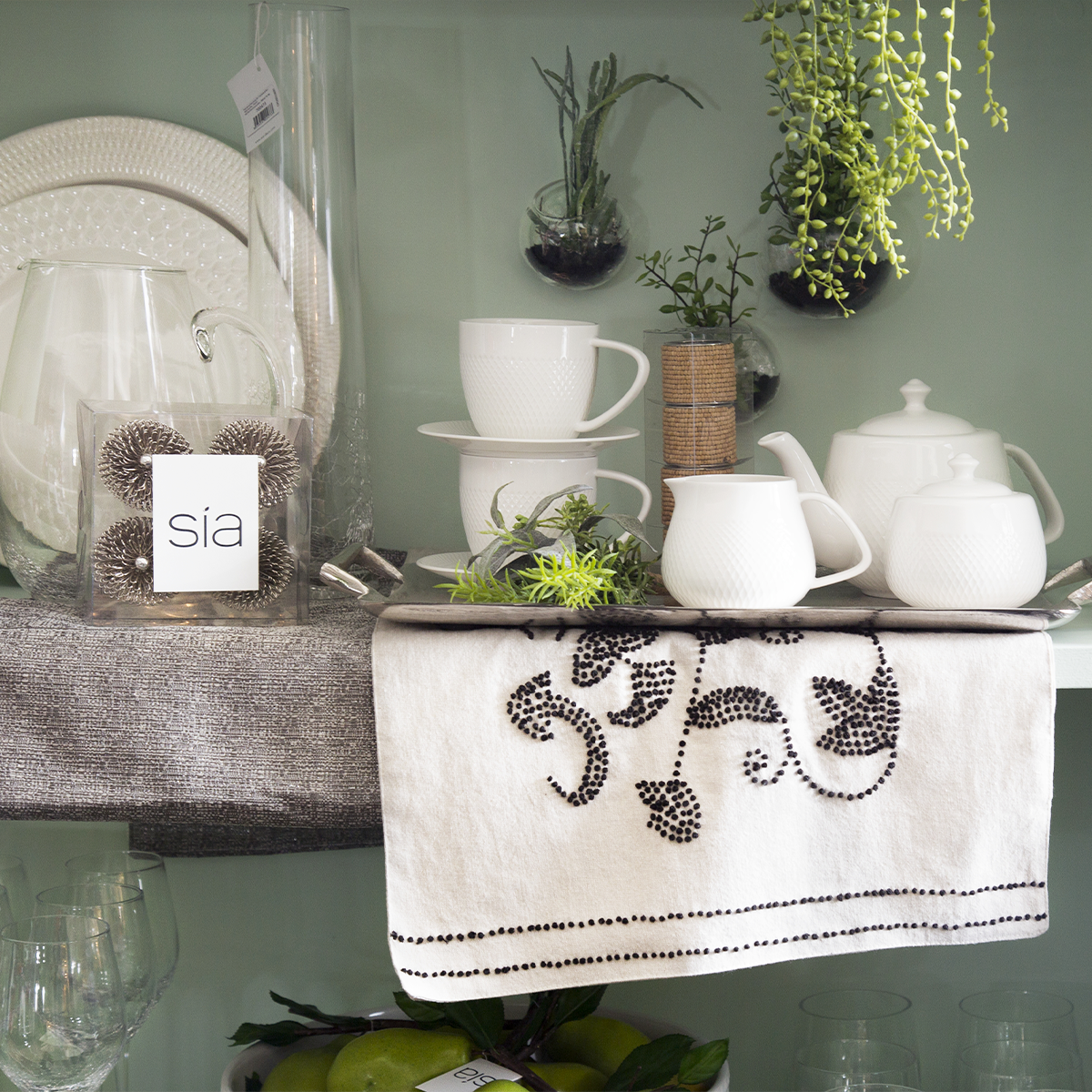 sia-noah-composition-sedum-succulente-artificielle-vert-10-cm image 2