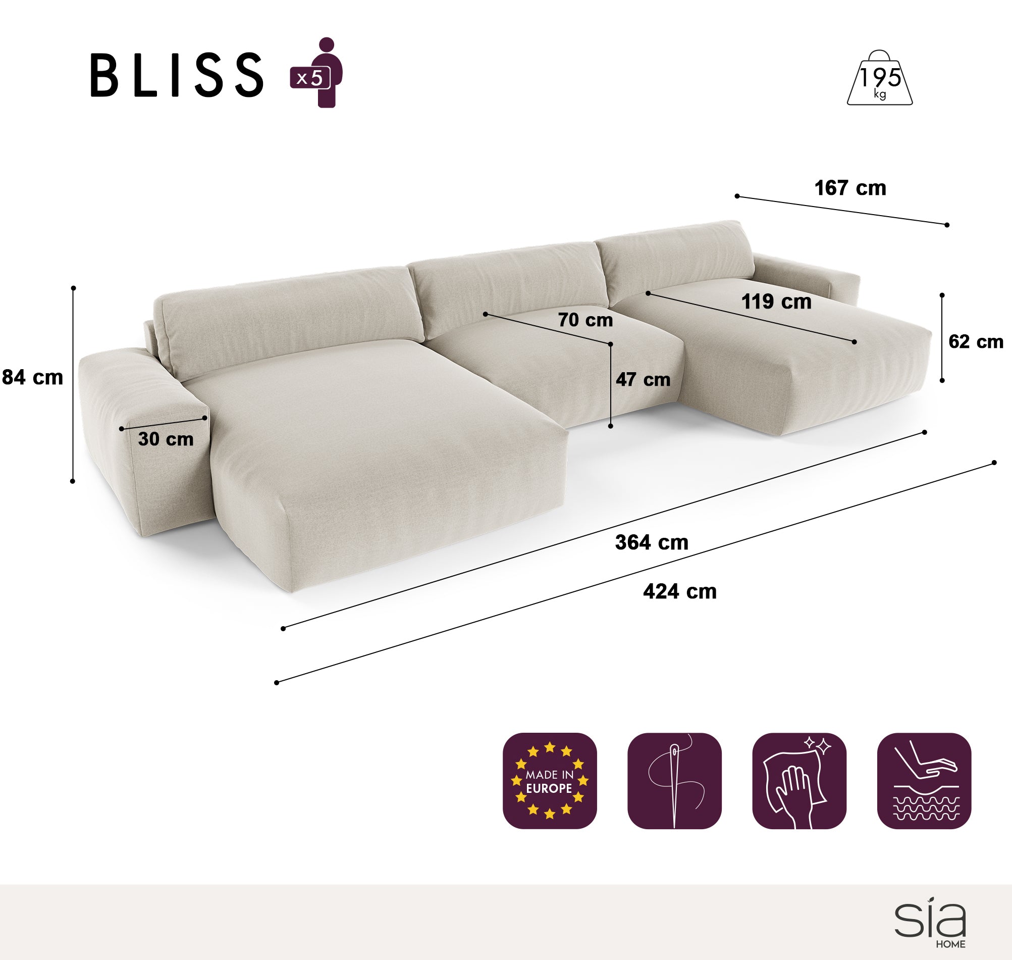 sia-deco-bliss-canap-panoramique-beige-5-places image 6