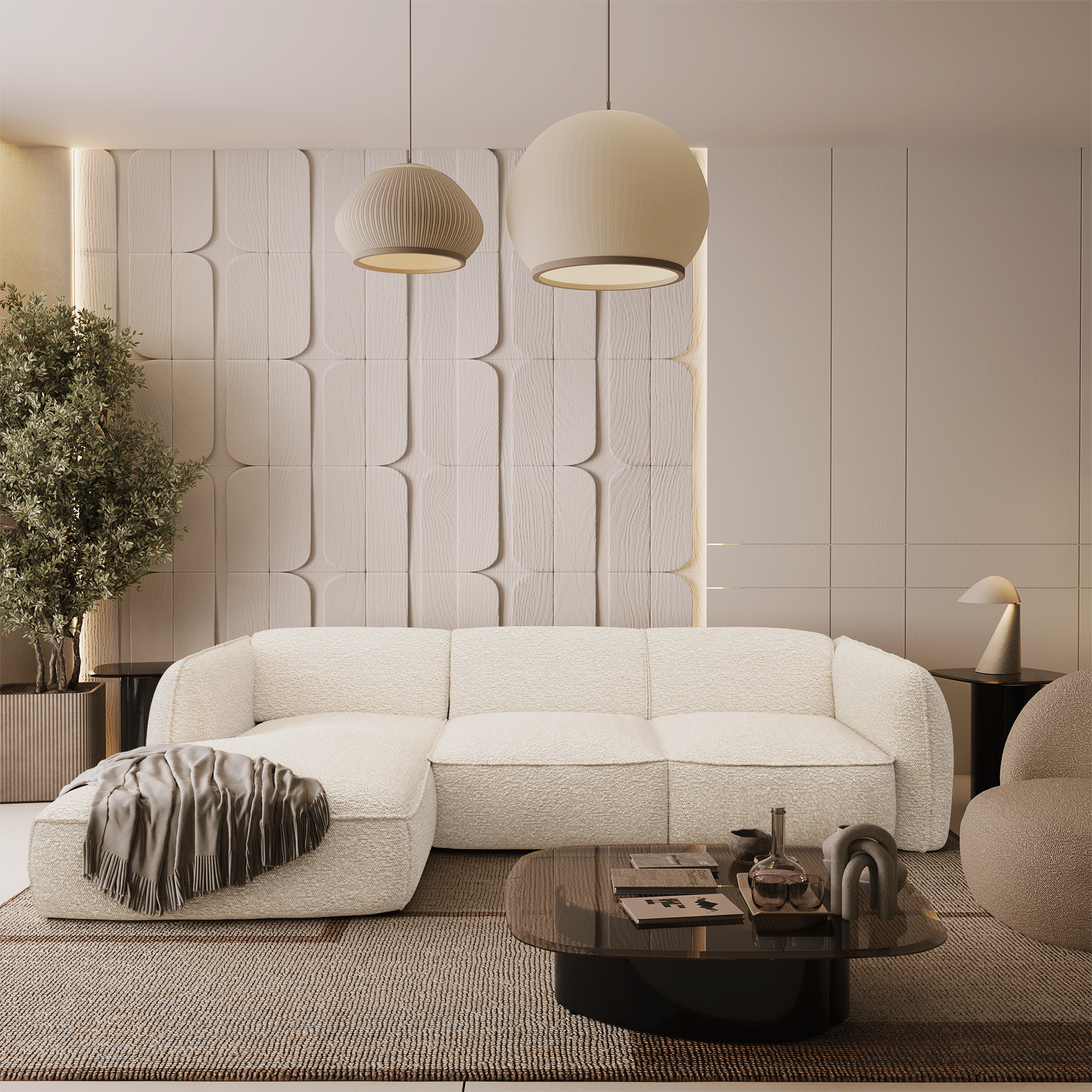 sia-deco-livia-canap-angle-gauche-cr-me-arrondi image 2