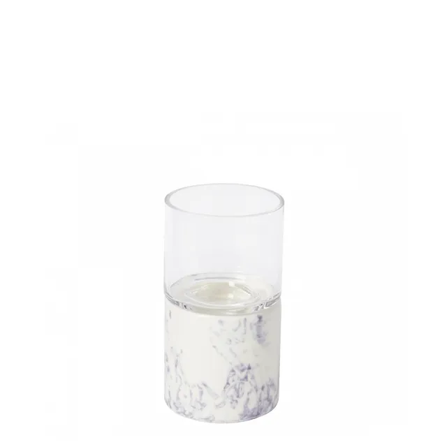sia-nora-porte-bougie-effet-marbre-blanc-petit image 1