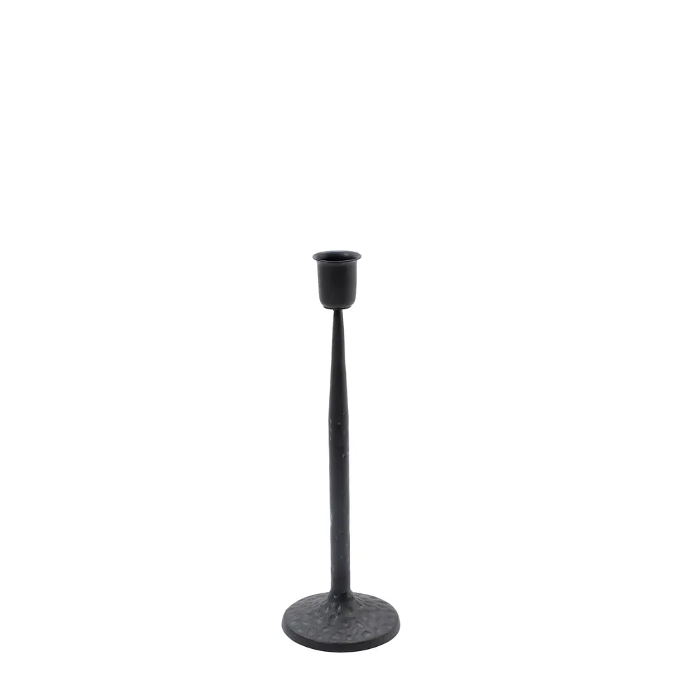 sia-deco-nora-nalia-bougeoir-noir-25-cm-chandelle image 1