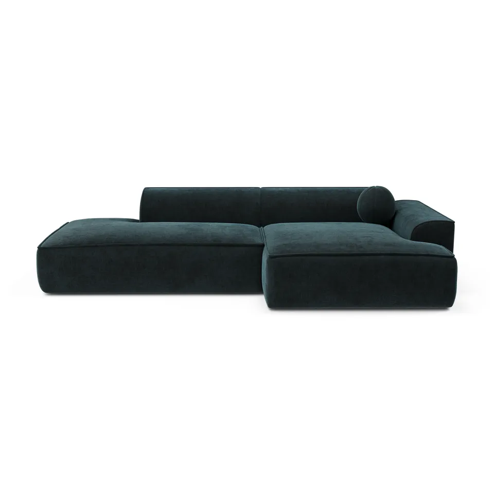sia-deco-ania-canap-angle-droit-260-cm-tissu-bleu-paon image 1