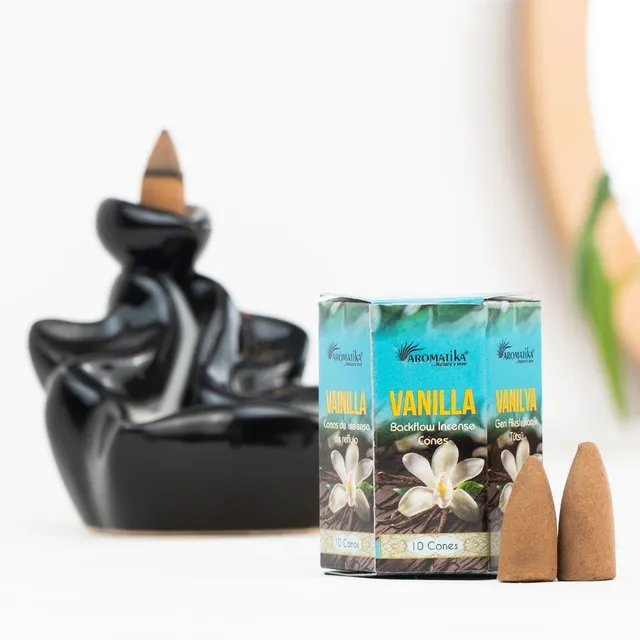 aromatika-backflow-incense-cones-vanille-c-nes-reflux-x120 image 1