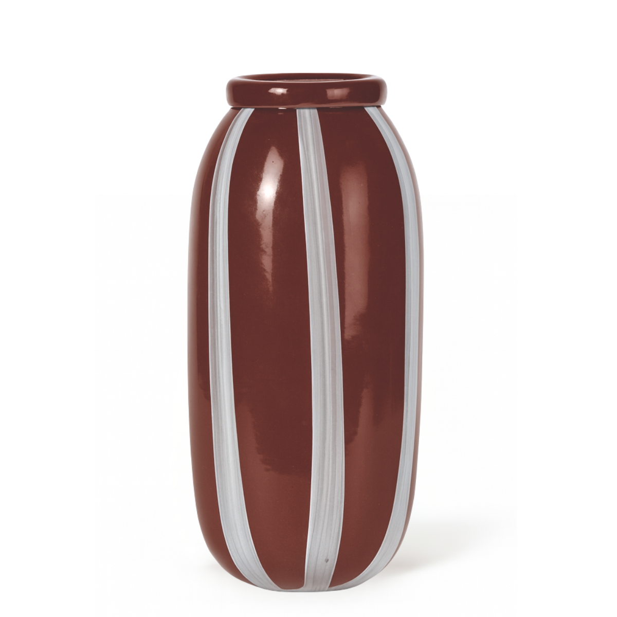 sia-antica-lattea-vase-en-verre-marron-33-cm image 1