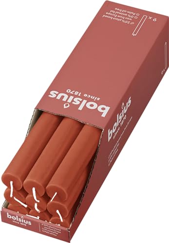 bolsius-bougies-rustiques-bougie-orange-27cm-lot-9-13h image 6