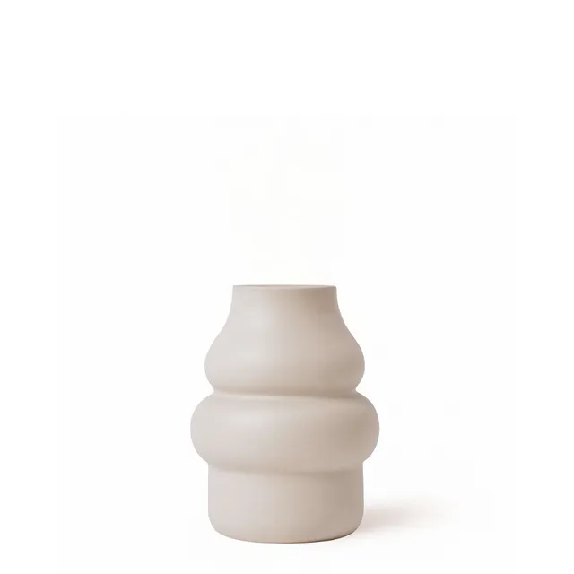 sia-antica-vase-chrysalide-21-cm-blanc-en-verre-mat image 1
