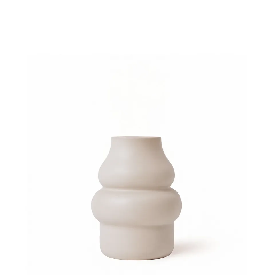 sia-antica-vase-chrysalide-21-cm-blanc-en-verre-mat image 1