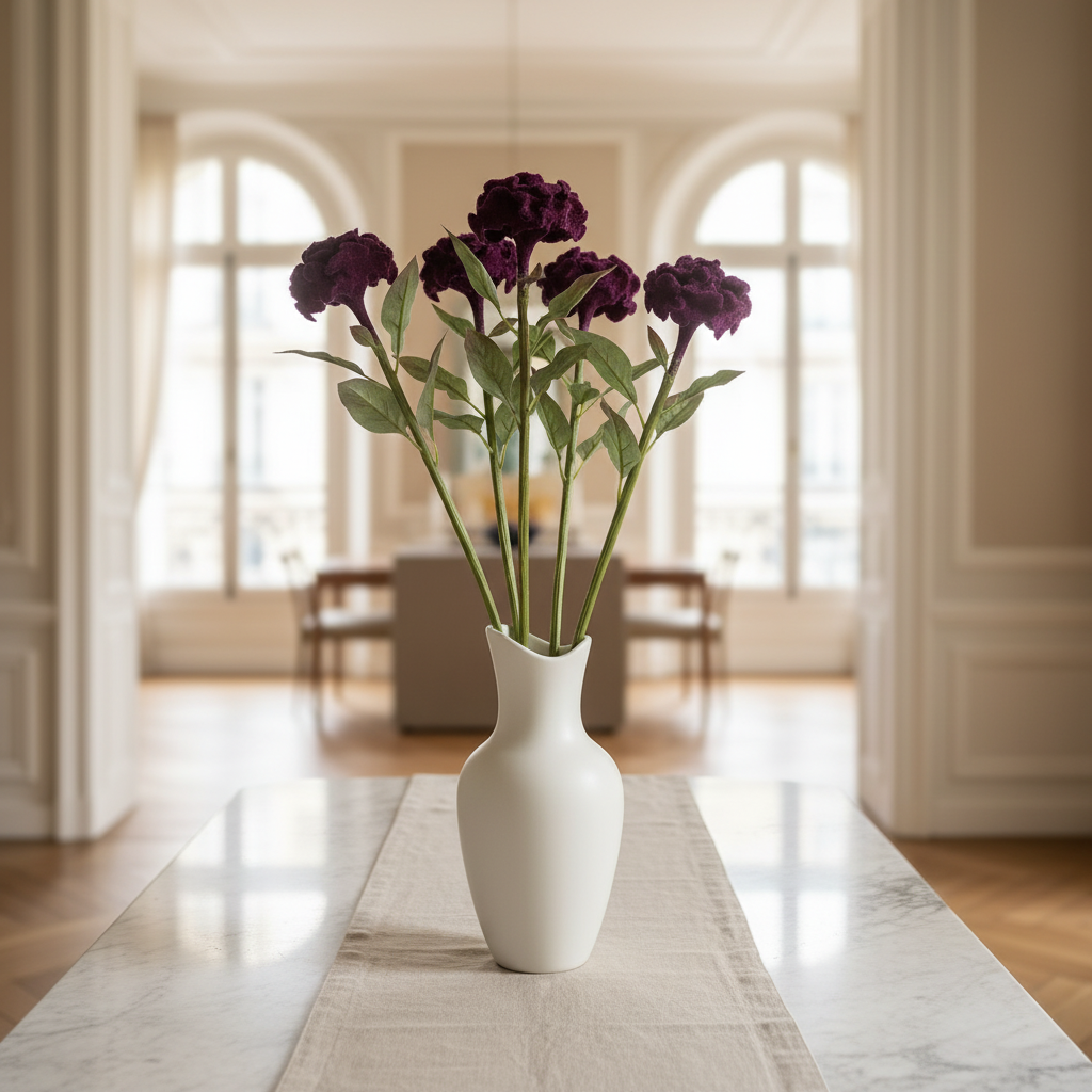 sia-noah-tige-fleur-artificielle-53-cm-rose-violet image 2