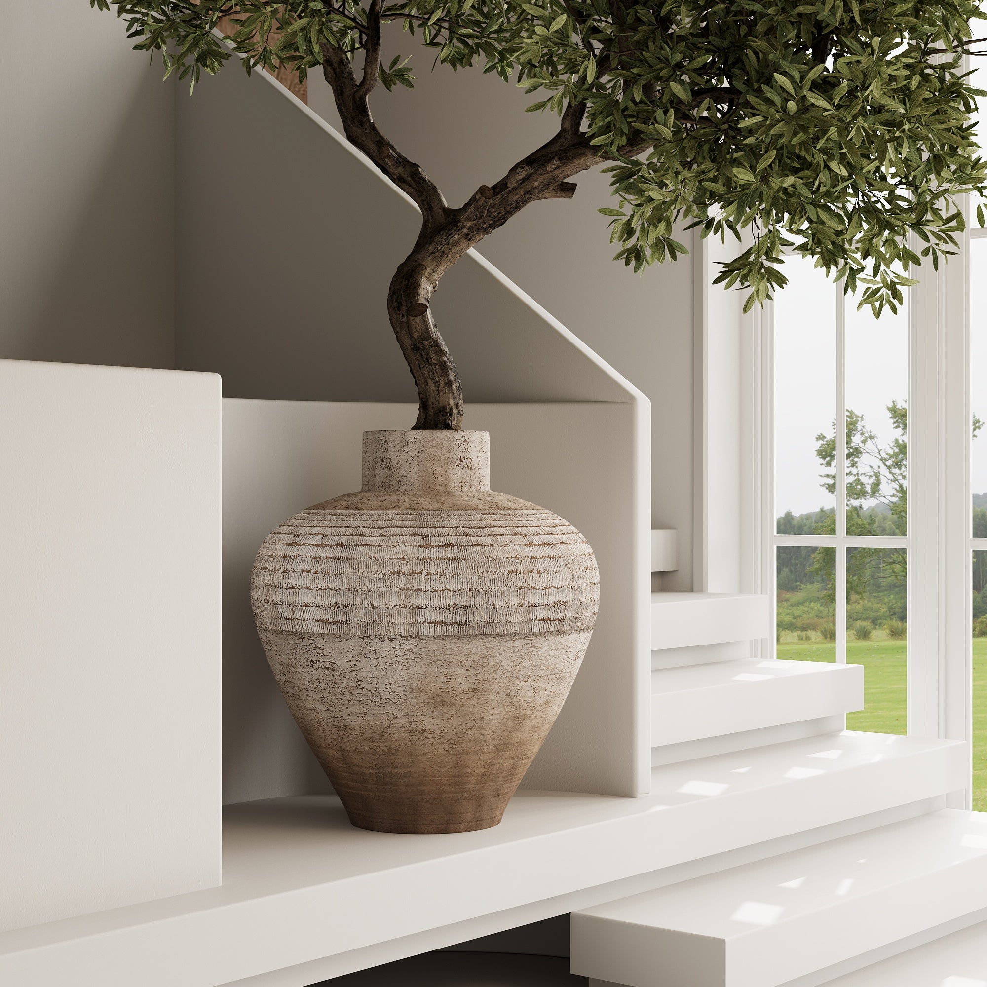 sia-deco-antica-roma-cache-pot-beige-72-cm-fibre-ciment image 4