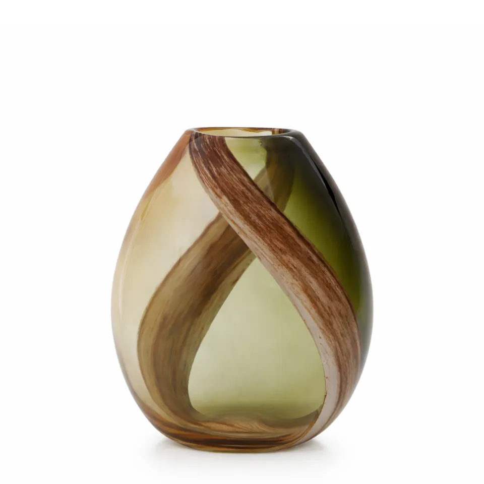sia-deco-antica-vase-olivine-souffl-vert-25-cm image 1