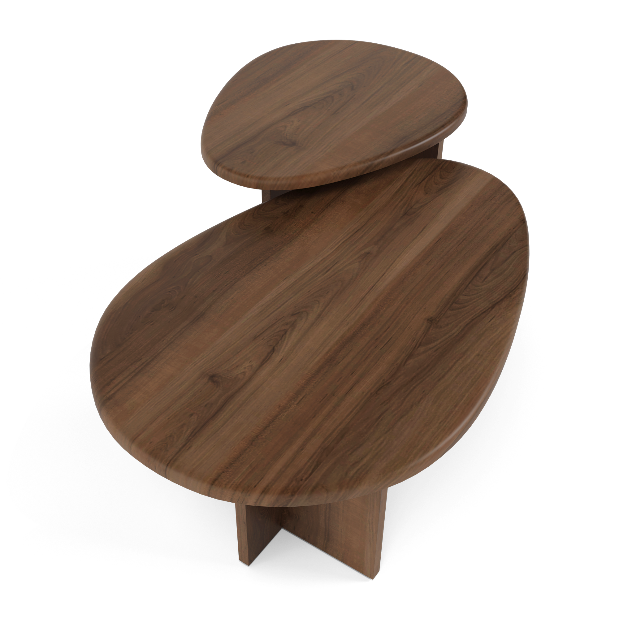 sia-deco-charlie-cedra-lot-2-tables-basses-gigognes-noyer image 4
