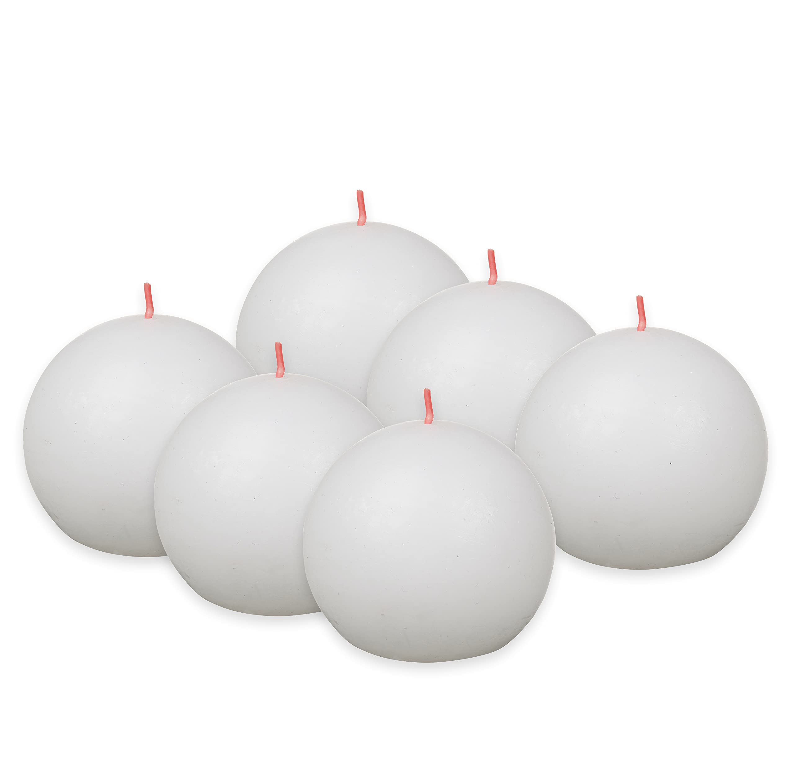 bolsius-rustique-boule-bougie-ivoire-lot-6-25h-sans-parfum image 7