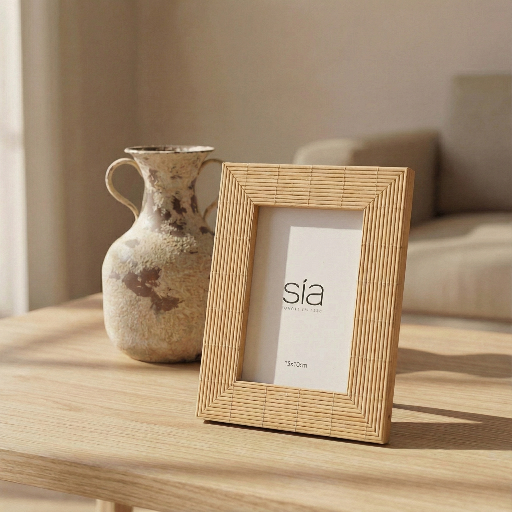 sia-deco-victoria-cadre-photo-bambou-10x15-beige image 2