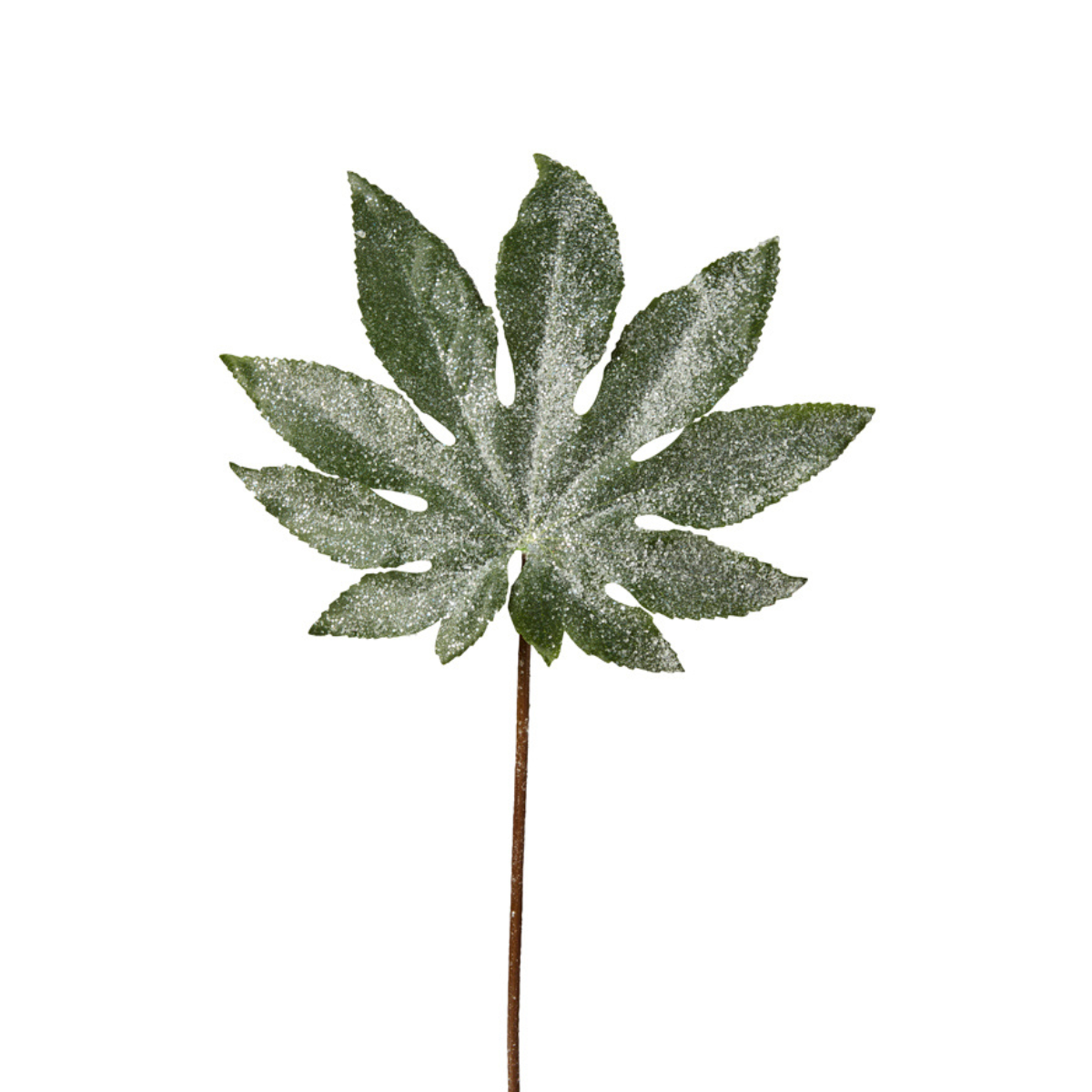 sia-deco-noah-feuille-aralia-paillet-e-tige-verte-60-cm image 1