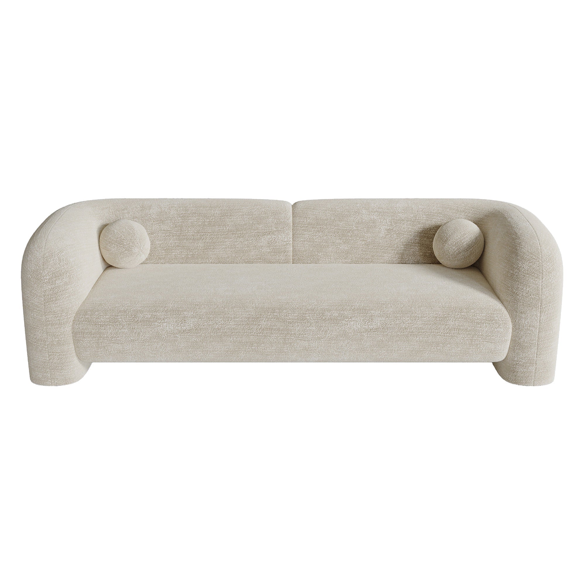 sia-deco-nola-canap-droit-coussins-boules-cr-me-kaki image 1