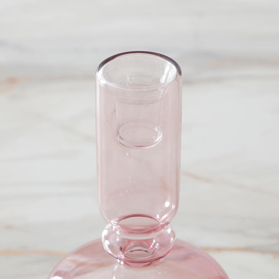 sia-nora-sunrise-bougeoir-verre-rose-22-cm-chandelle image 3