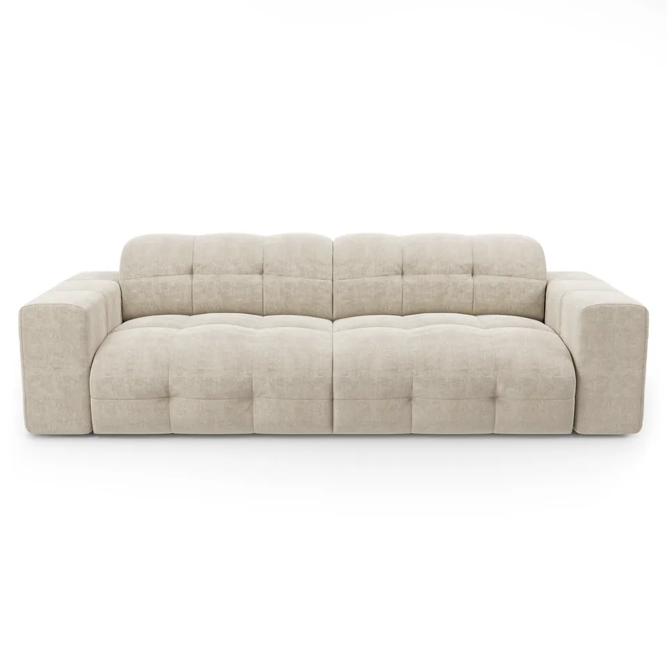 sia-deco-mael-canap-droit-bleu-paon-courbes-arrondies image 1