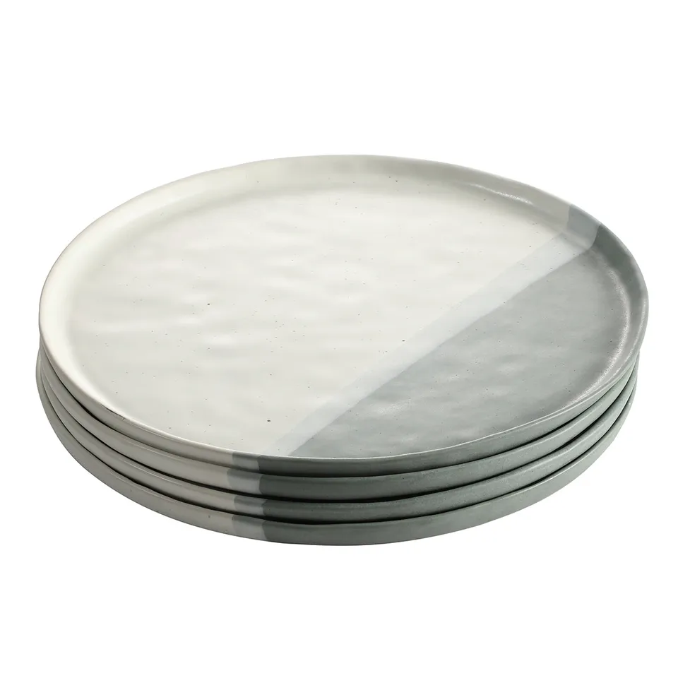 sia-deco-matty-4-assiettes-plates-gr-s-vert-27-cm image 1