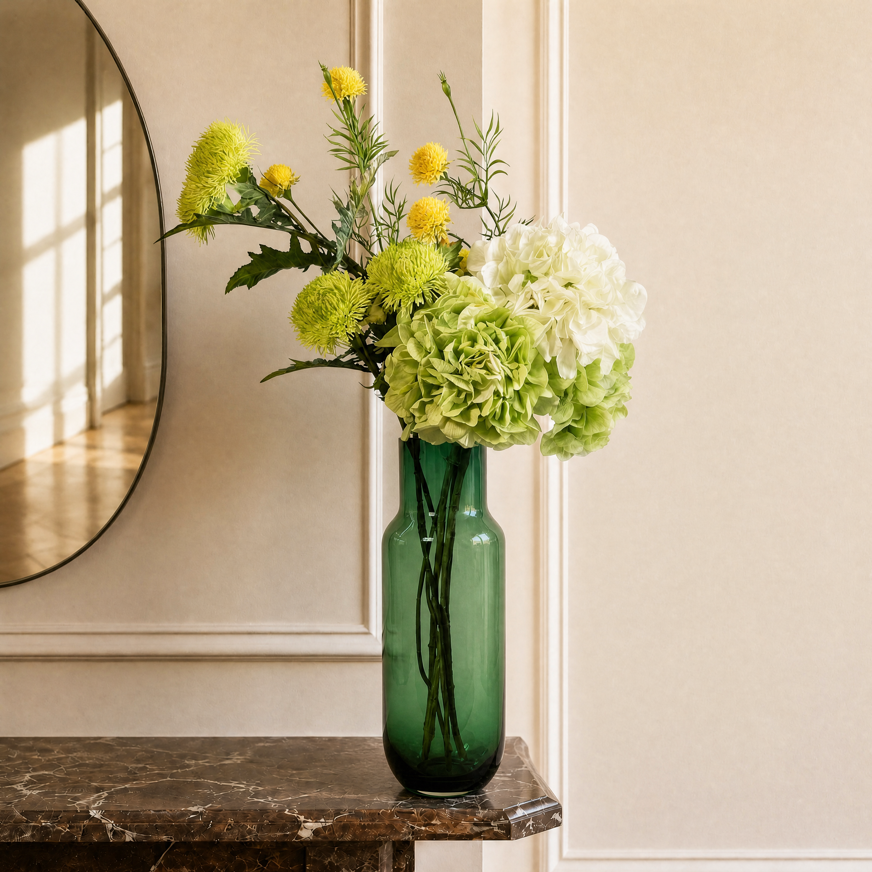 sia-noah-bouquet-hortensias-verts-artificiel-78-cm-7-tiges image 2