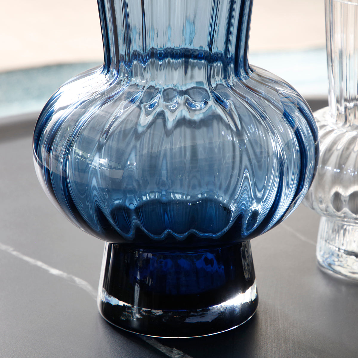 sia-deco-antica-bubble-31-cm-vase-bleu-ondul image 7