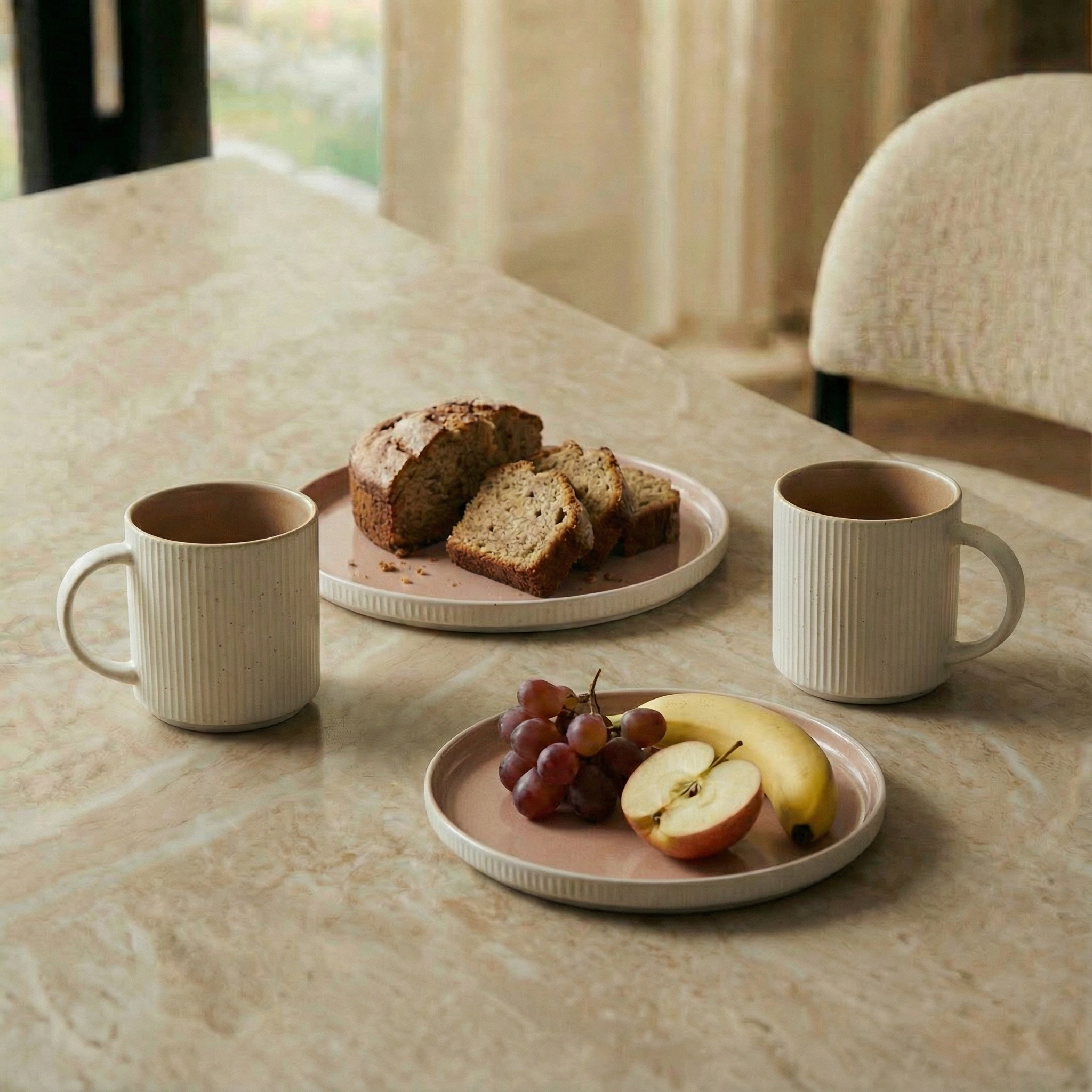 sia-alba-amsterdam-lot-4-tasses-beige-en-gr-s image 2