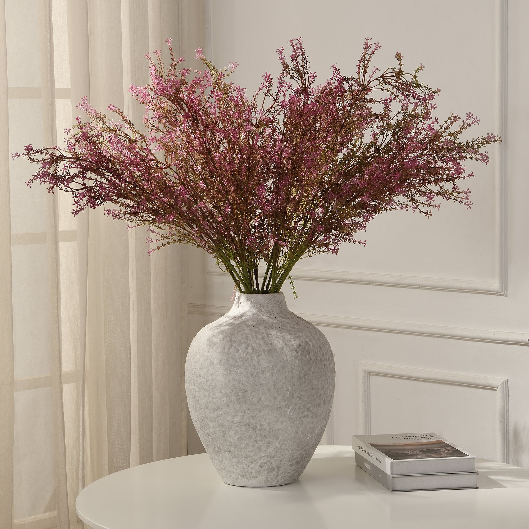 sia-deco-noah-feuillage-petites-fleurs-plante-artificielle-blanc-92-cm image 8