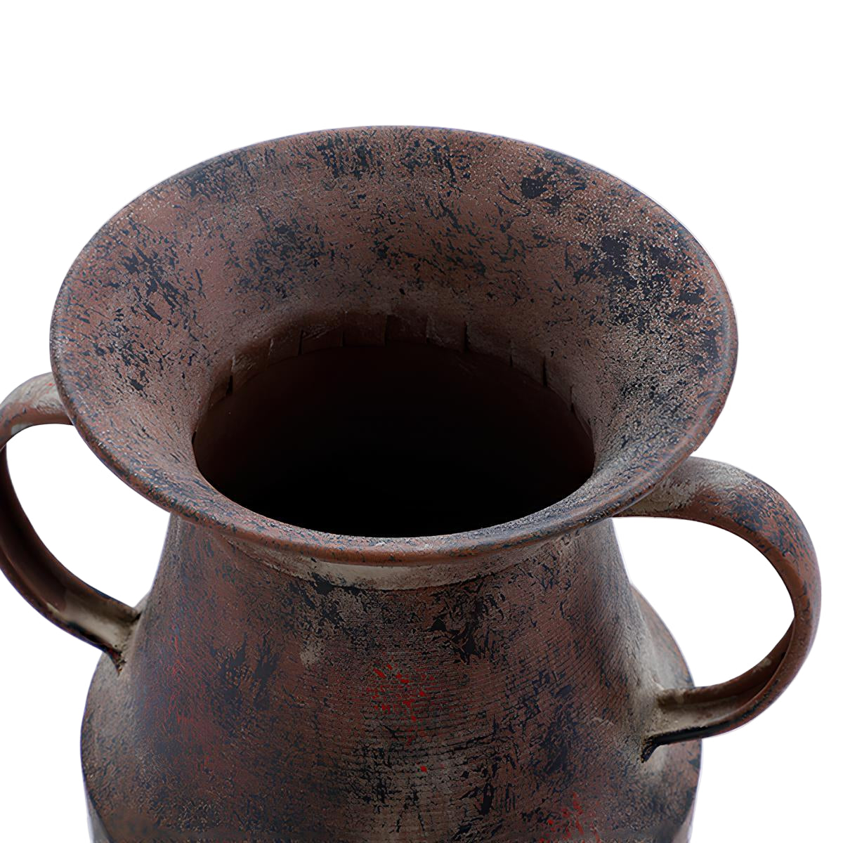 sia-deco-antica-vase-arka-m-tal-marron-25-cm-amphore image 3