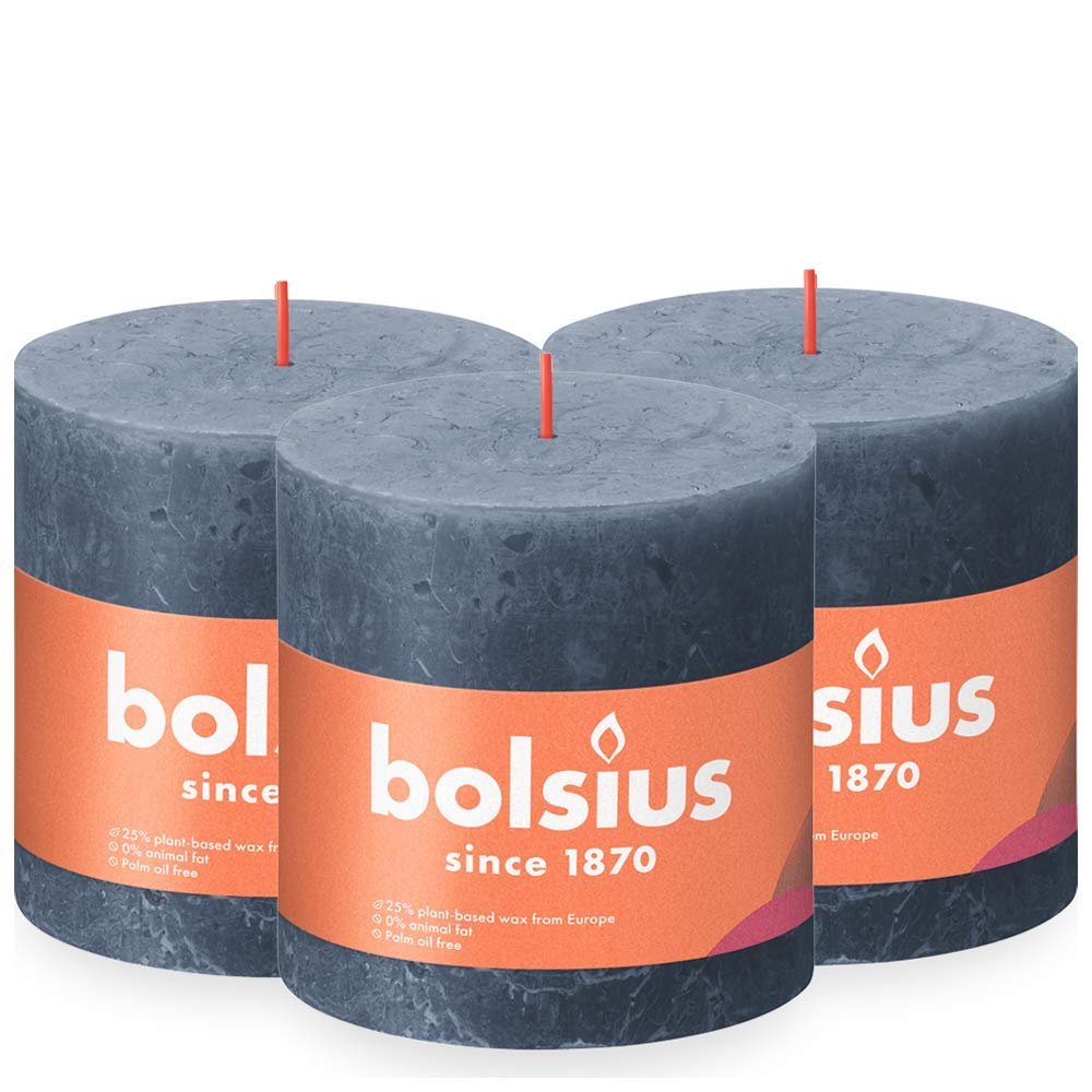 bolsius-bougie-rustique-pilier-noir-fonc-10x10cm-lot-3 image 1