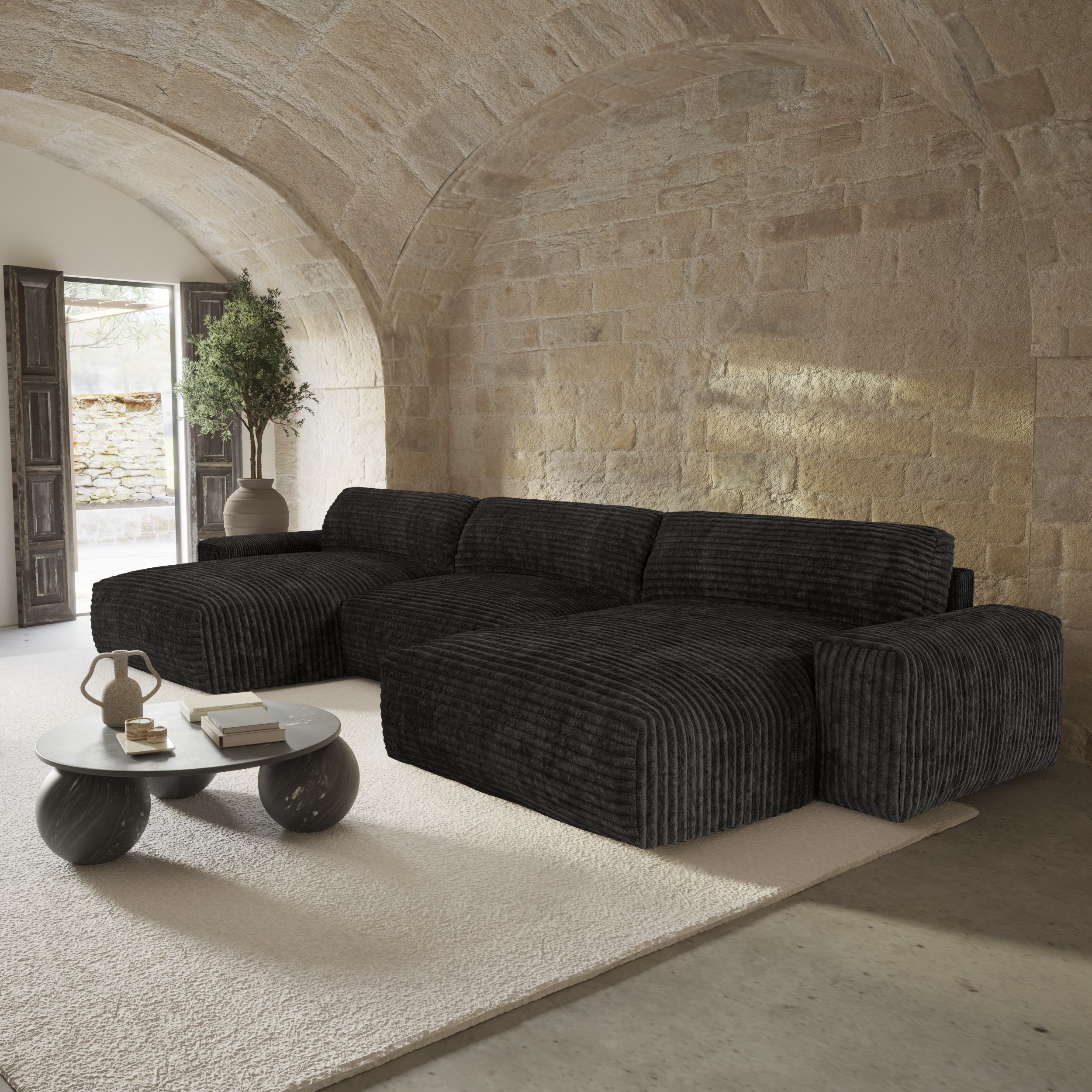 sia-deco-bliss-canap-panoramique-taupe-5-places image 6