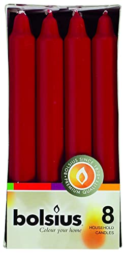 bolsius-piliers-crown-rouge-vin-18-cm-lot-de-8 image 8