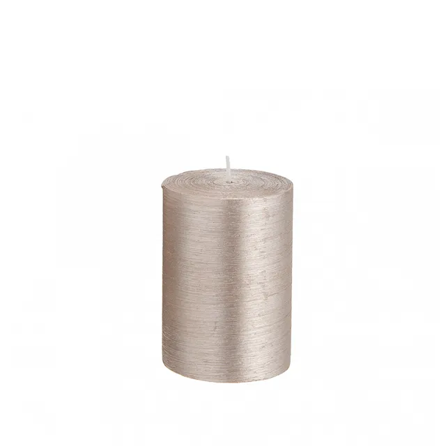 sia-deco-nora-stripes-s-petite-bougie-rose-10-cm-48-h image 1