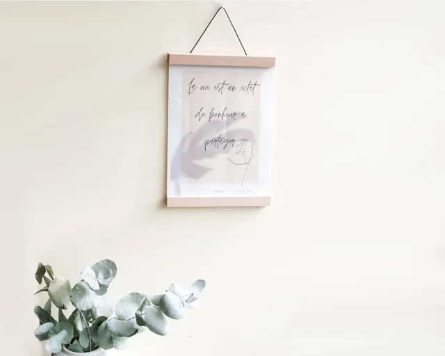am-cla-porte-affiches-porte-affiche-bois-h-tre-21-cm-a4 image 1