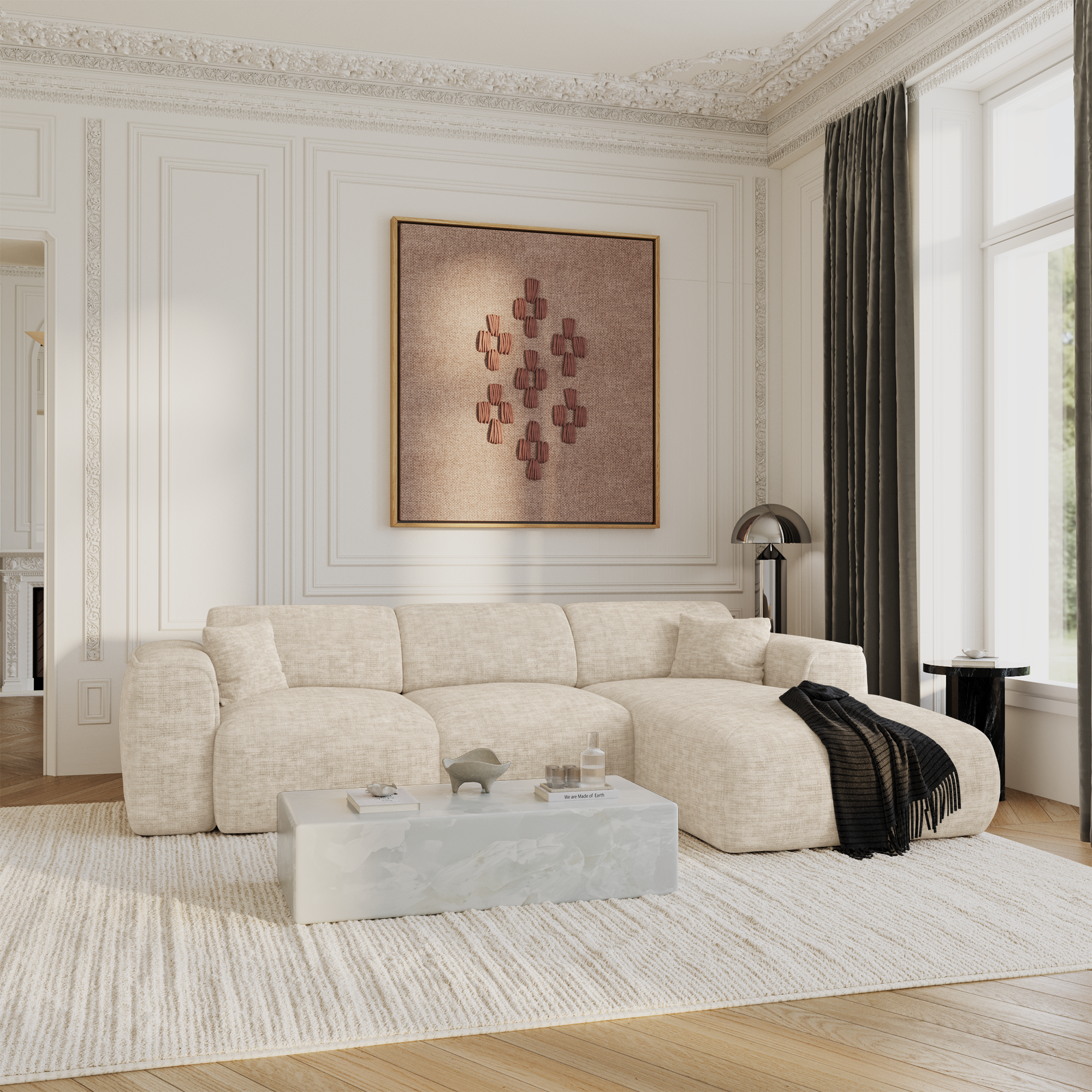 sia-yuma-canap-convertible-angle-droit-beige-5-places image 3