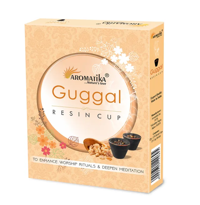 aromatika-sambrani-coupelles-d-encens-guggal-12-pi-ces image 1
