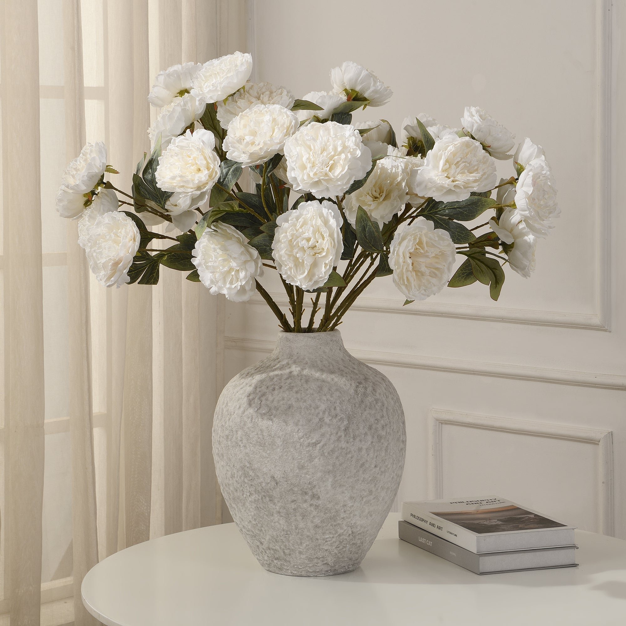 sia-deco-noah-tige-pivoine-artificielle-blanc-85-cm-branchage image 2