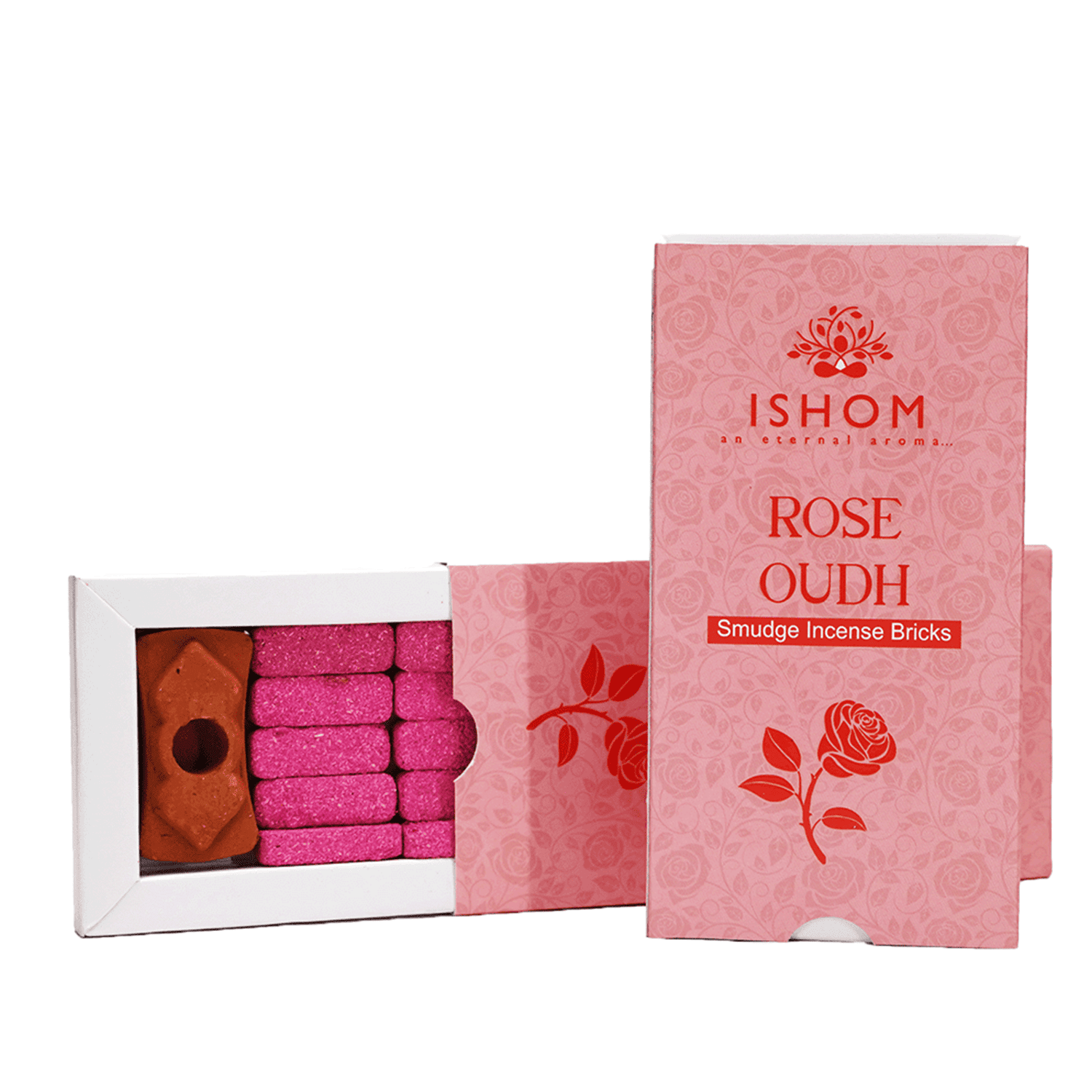 aromatika-ishom-smudge-rose-oudh-brique-d-encens-15-pi-ces image 3