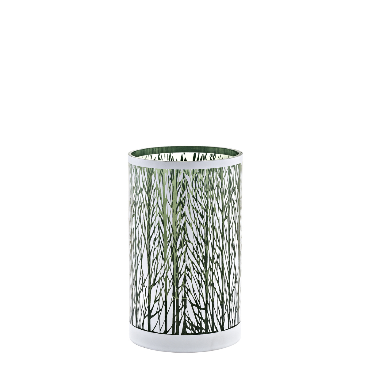 sia-deco-nora-fjord-photophore-verre-blanc-argent-20-cm image 1