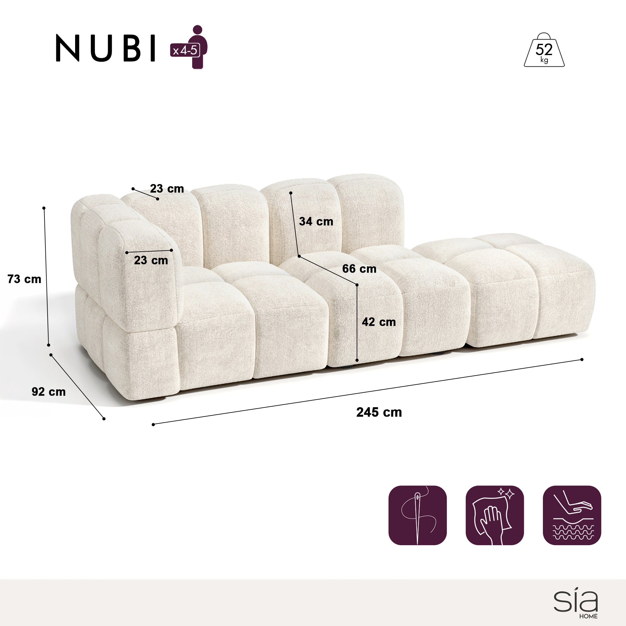 sia-nubi-canap-modulable-gauche-4-places-tissu image 3