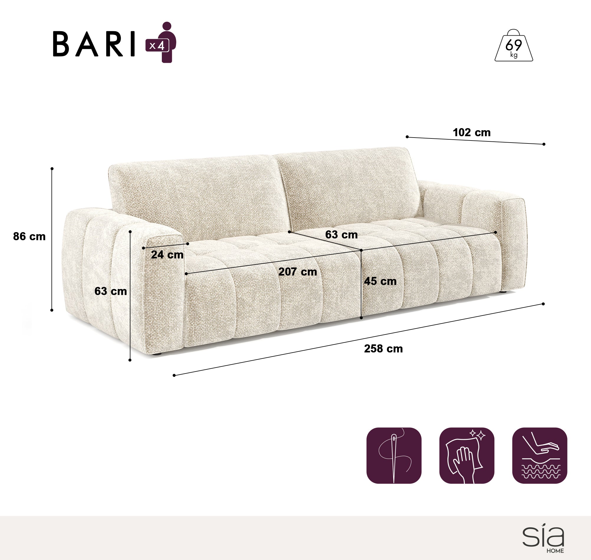 sia-bari-ensemble-canap-pouf-capitonn-arrondi image 4