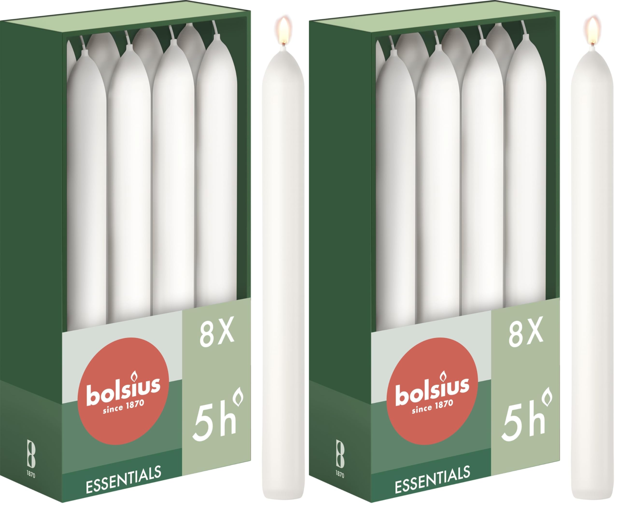 bolsius-essentials-bougie-d-ner-rouge-bordeaux-17-cm-lot-8 image 3