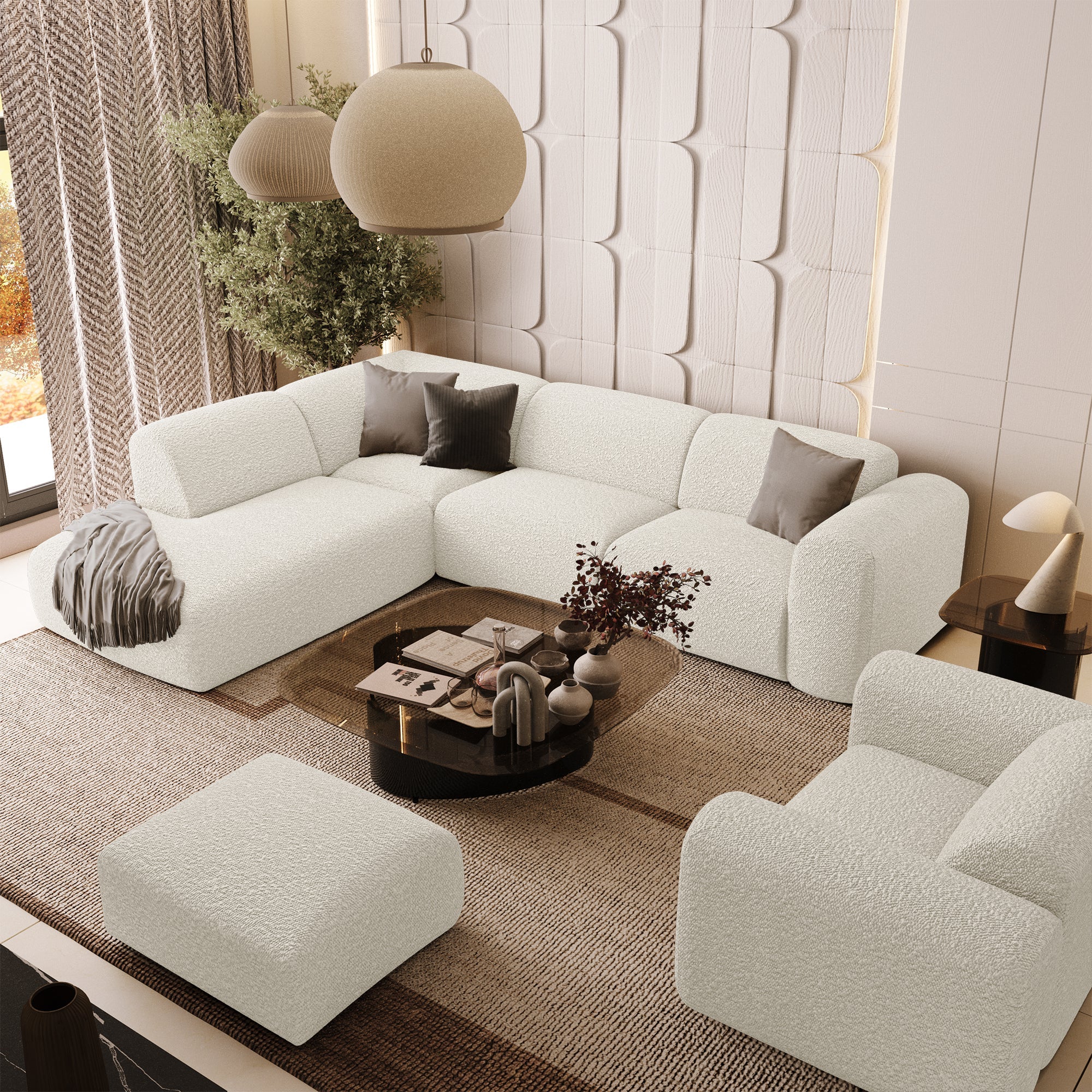 sia-deco-myra-canap-angle-gauche-cr-me-5-places image 2