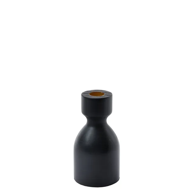sia-deco-nora-bougeoir-bois-noir-elya-13-cm image 1
