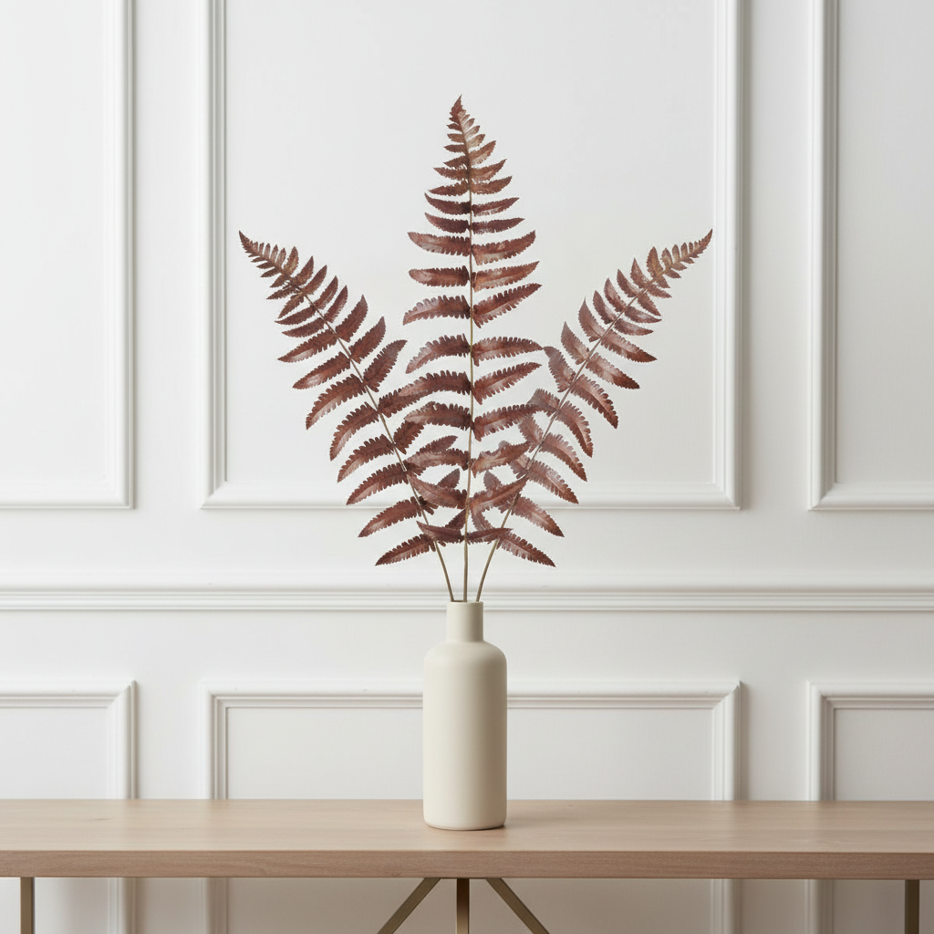 sia-deco-noah-foug-re-artificielle-m-tallique-marron-gris-70-cm image 2