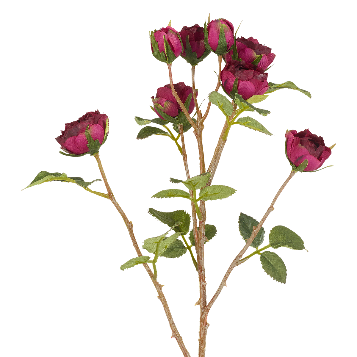 sia-deco-noah-tige-de-roses-tea-fleur-artificielle-rouge-50-cm image 2