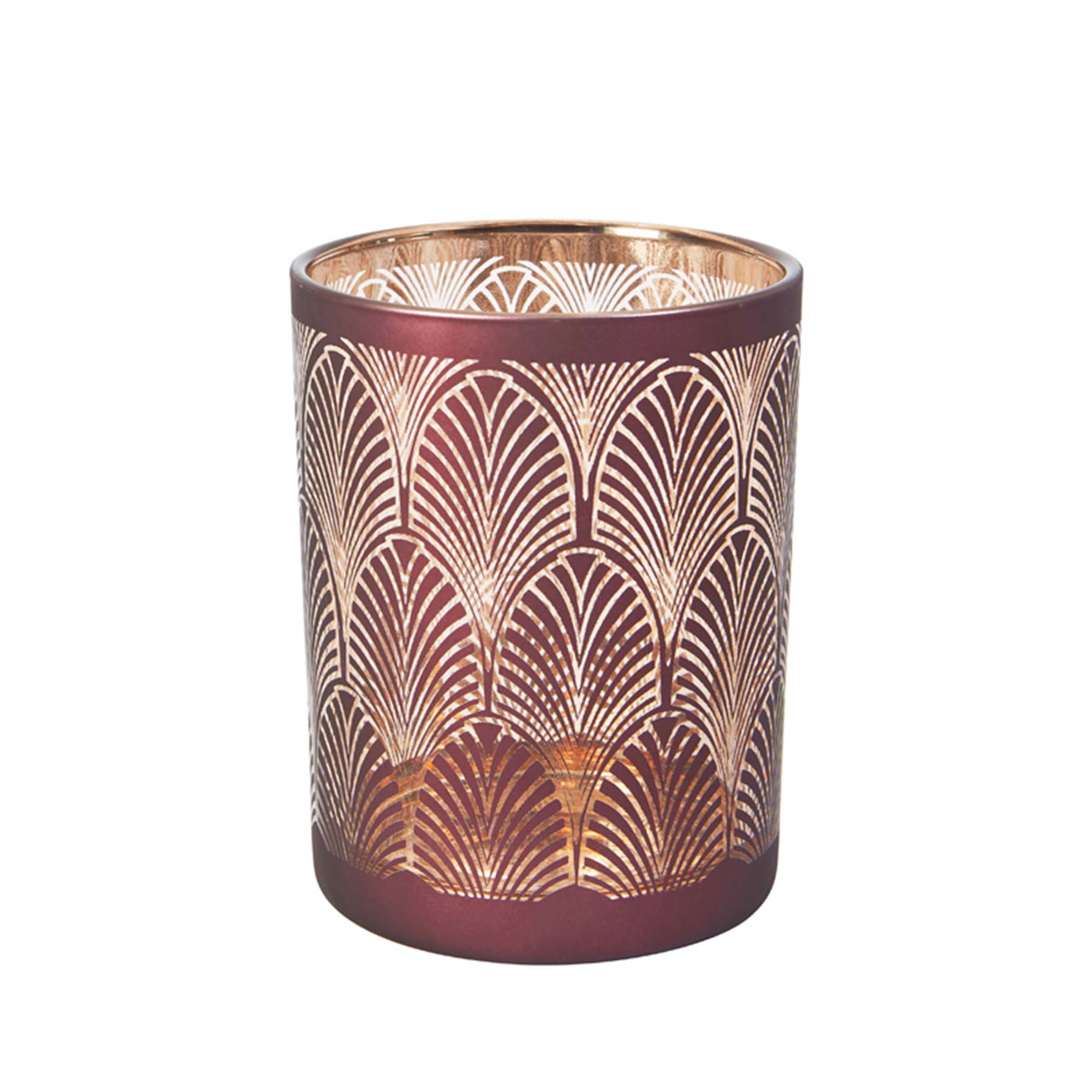 sia-nora-boudoir-photophore-verre-bordeaux-dor-12-5-cm image 2