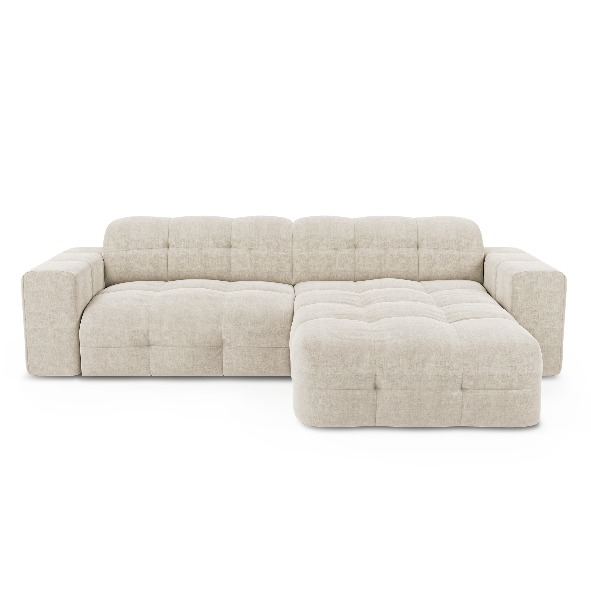 sia-mael-canap-angle-droit-cr-me-5-places-tissu-arrondi image 1